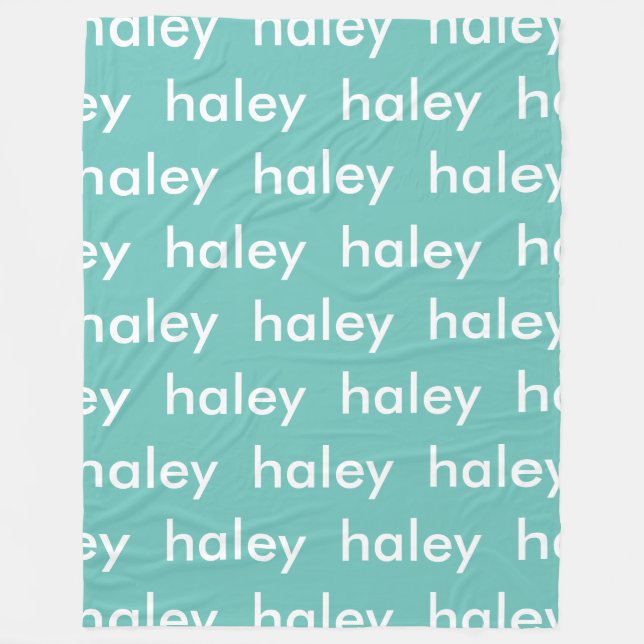 Personalisierte Bezeichnung für Kinder Fleecedecke (Vorderseite)