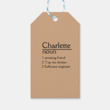 Personalisierte Bezeichnung