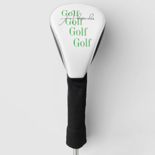 Personalisierte Bezeichnung Minimale Typografie Golf Headcover