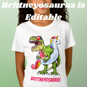 Personalisierte Bezeichnung Saurus Cool T-Rex Somm T-Shirt