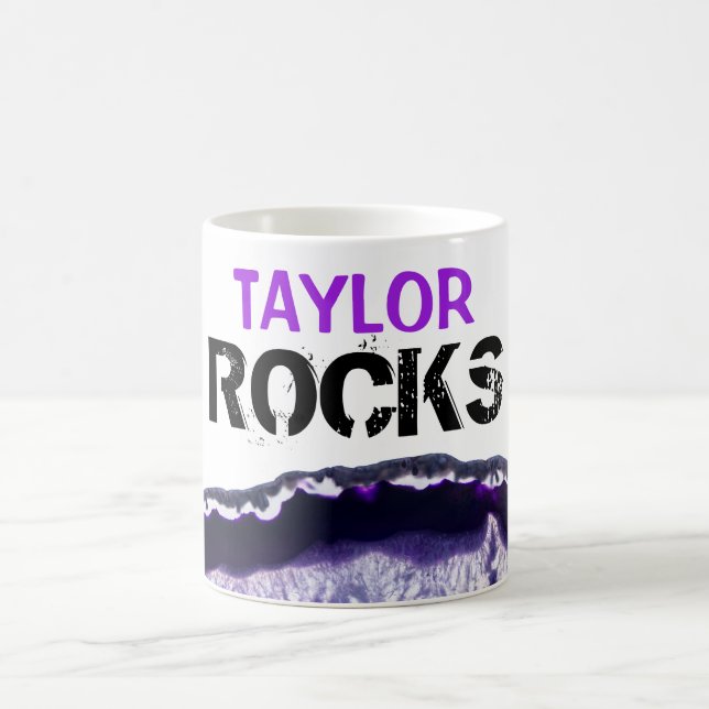 *~* Personalisierte Bezeichnung - Stone Rocks Lapi Kaffeetasse (Mittel)