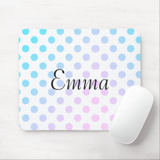 Personalisierte Bezeichnung Typografie Blaurosa Pu Mousepad