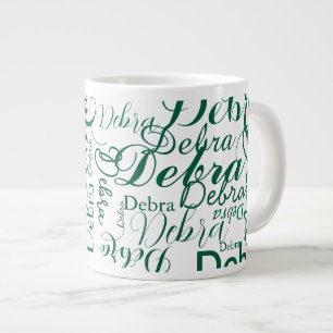 Personalisierte Bezeichnung Typografie Jumbo-Tasse