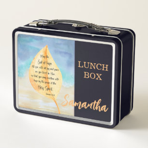 Personalisierte Bibel Verse Metal Lunch Box