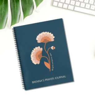 Personalisierte Bibel Verse Retro Floral Christlic Notizbuch