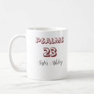 Personalisierte Bibelschrift Psalmen 23 Christlich Kaffeetasse