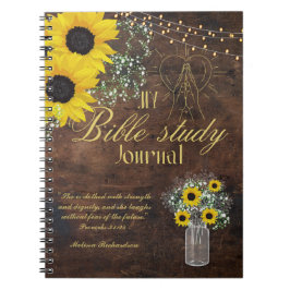 Personalisierte Bibelstudie Name und Glaubensverse Notizblock