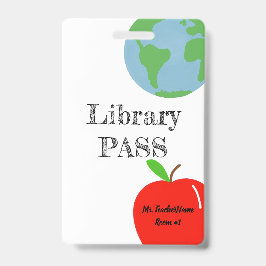 Personalisierte Bibliothek Ausweis