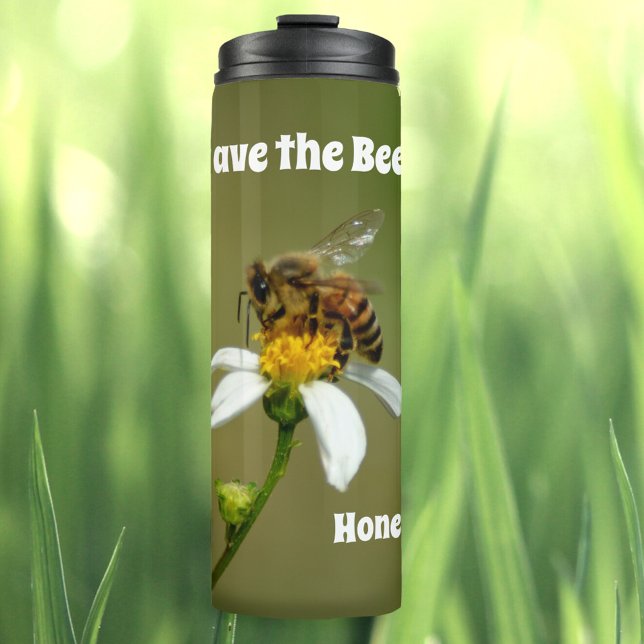 Personalisierte Bienen gerettet Thermosbecher (Von Creator hochgeladen)