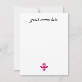 Personalisierte Bienennotecards Mitteilungskarte