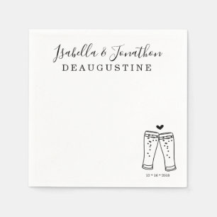 Personalisierte Bierbrauerei Toast Napkins Serviette