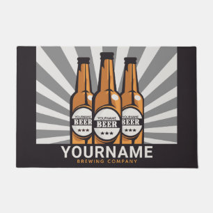 Personalisierte Bierflaschen Fußmatte
