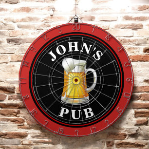 Personalisierte Bierkneipe Dartscheibe