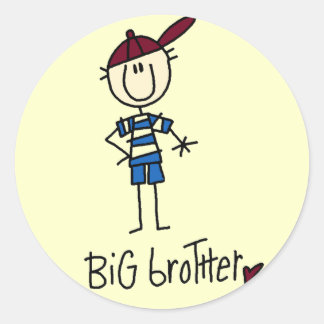 Personalisierte Big Brother Tshirts und Geschenke Runder Aufkleber