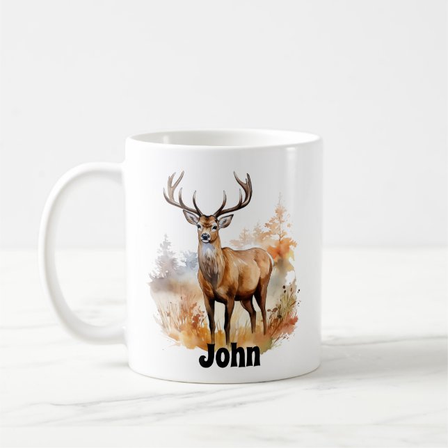 Personalisierte Big Buck Deer Tasse (Links)
