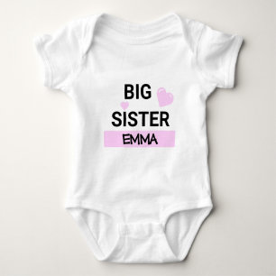 Personalisierte Big Sister-Liebe Baby Strampler