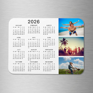 Personalisierte Bildergalerie 2024 Kalender Magnet