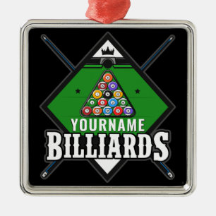 Personalisierte Billard NAME Cue Rack Pool Room Ornament Aus Metall