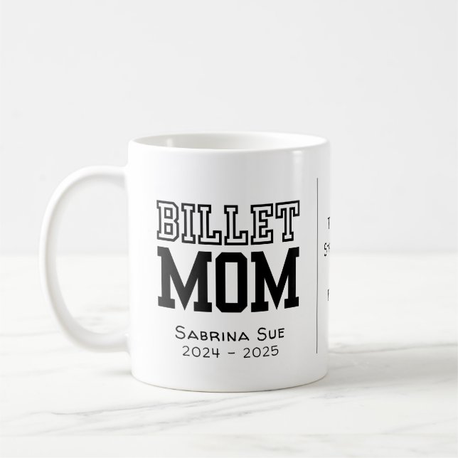 Personalisierte Billet-Mama mit wissenschaftlichen Kaffeetasse (Links)
