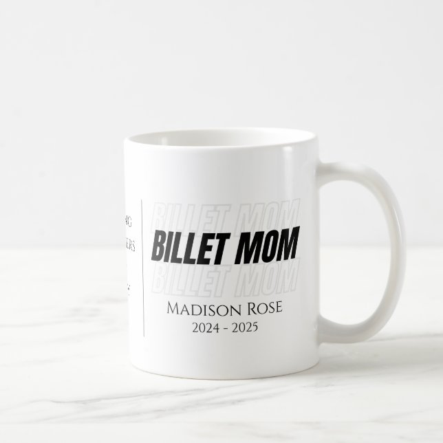 Personalisierte Billet-Mama mit wissenschaftlichen Kaffeetasse (Rechts)