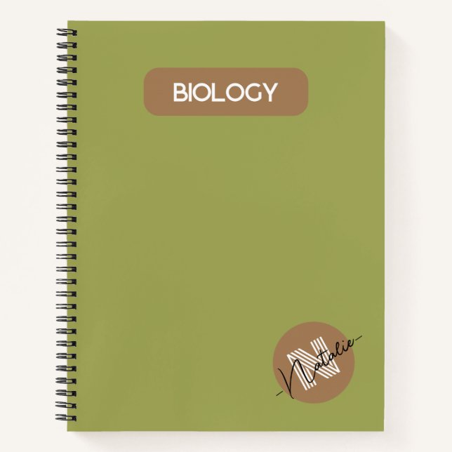 Personalisierte Biologie Notizbuch (Vorderseite)