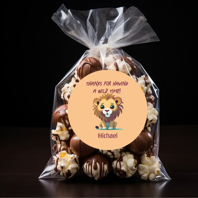 Personalisierte Birthday Party Runder Aufkleber (Von Creator hochgeladen)