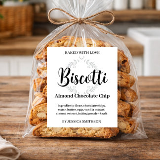 Personalisierte Biscotti hausgemacht Etikett CK007