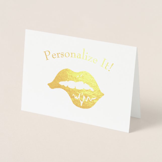 Personalisierte Bittklammer Folienkarte (Vorderseite)