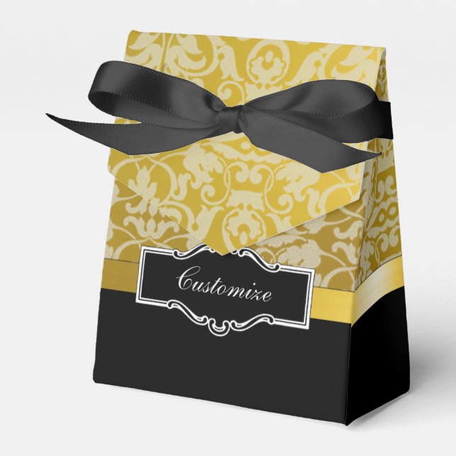 Personalisierte Black and Gold Fevor Box Geschenkschachtel (Vorderseite)