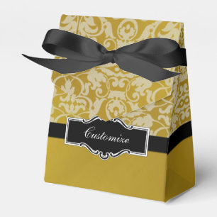 Personalisierte Black and Gold Zelt Fevor Box Geschenkschachtel
