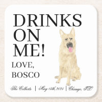Personalisierte Black & Tan German Shepherd Weddin