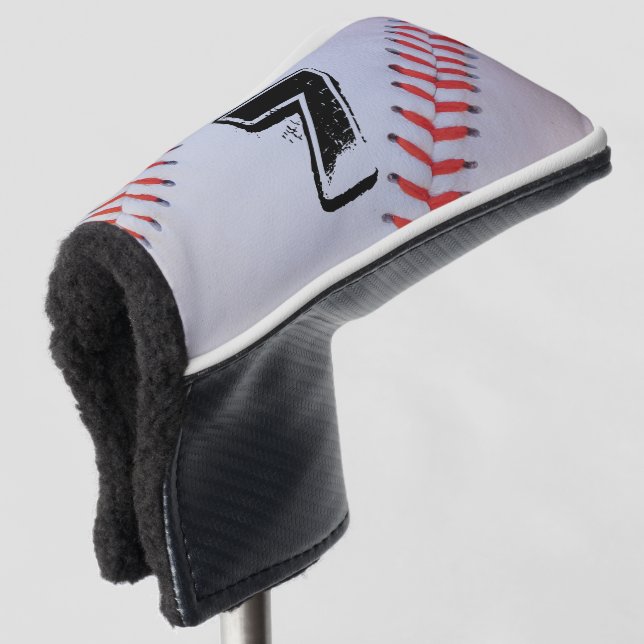 Personalisierte Blatt-Putterabdeckung Golf Headcover (3/4 Vorderseite)