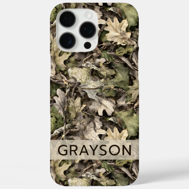 Personalisierte Blätter-Tarnung Case-Mate iPhone Hülle (Rückseite)