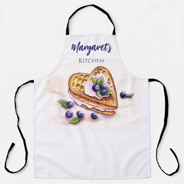Personalisierte Blaubeer-Bäcker-Schürze  Schürze (Vorderseite)
