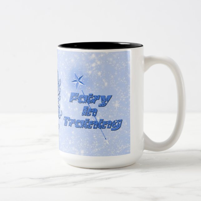 Personalisierte blaue Faibe in der Tasse der Ausbi (Rechts)
