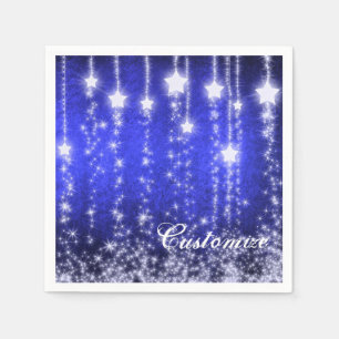 Personalisierte blaue fallende serviette