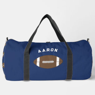 Personalisierte blaue Fußball-Duffeltasche als Ges Duffle Bag
