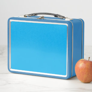 Personalisierte blaue Gradienten-Metall-Lunchbox Metall Brotdose