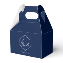 Personalisierte Blaue Ramadan Kareem Geschenkbox M
