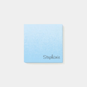 Personalisierte blaue Schrift Post-it Haftnotizen Klebezettel