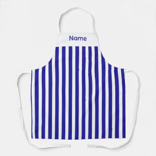Personalisierte blaue Streifen Schürze