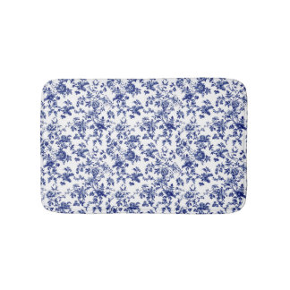 Personalisierte blaue Toile-Badematte Badematte
