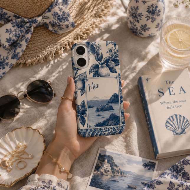 Personalisierte Blaue Zitrone Case-Mate iPhone Hülle (Von Creator hochgeladen)