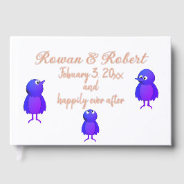 Personalisierte Blauwild Gästebuch