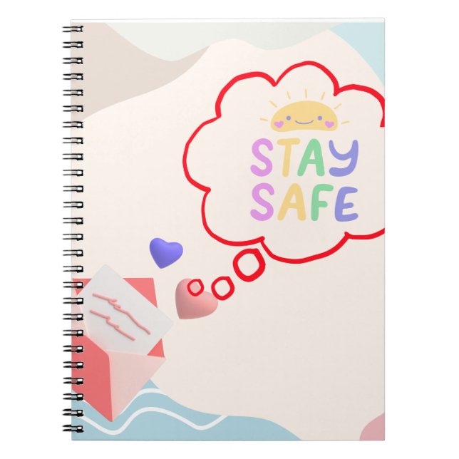 Personalisierte Bleibe Spiral-Notebook-Journale Notizblock (Vorderseite)