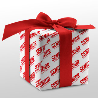 Personalisierte Blockbuchstabenklasse 2020 Rot Geschenkpapier