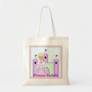 Personalisierte Blondine Prinzessin-Castle Bag 2 Tragetasche