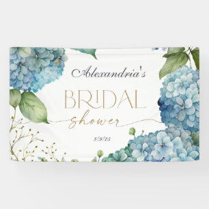 Personalisierte Blue Hydrangeas für die Brautparty Banner