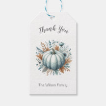 Personalisierte Blue Little Pumpkin Geschenketiket
