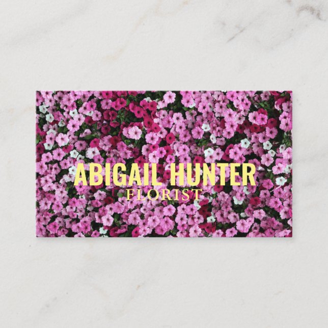 Personalisierte "blühende Blume" (amerikanisch) Visitenkarte (Vorderseite)